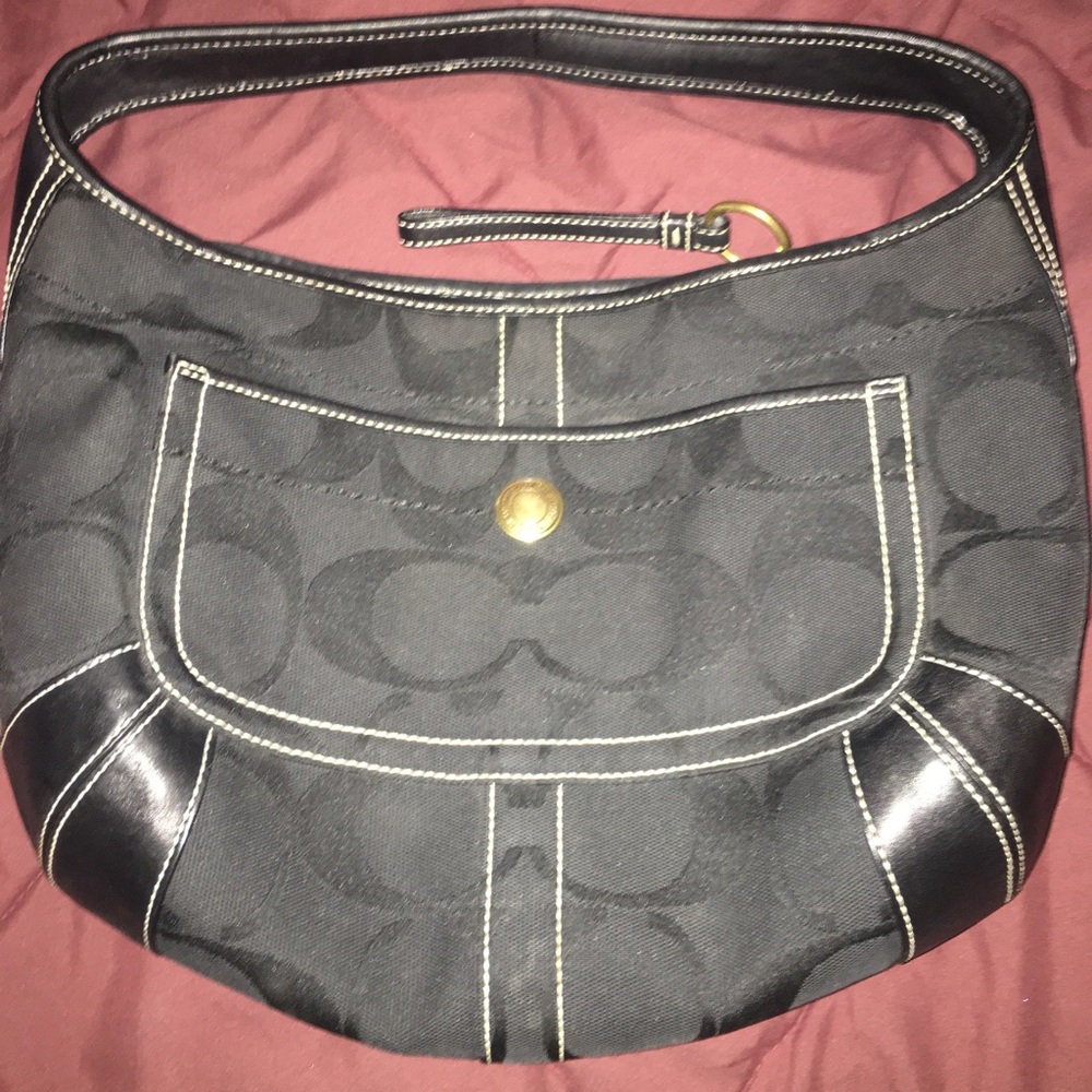 Black coach purse